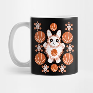 Cute Repeating Basketball Rabbit Mug